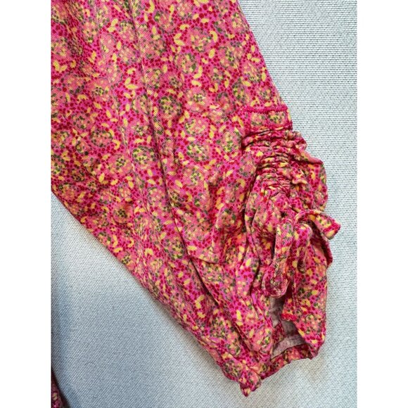 Christopher & Banks Petite Womens Long Sleeve Shirt Top Sz XL Pink Floral - Picture 6 of 11